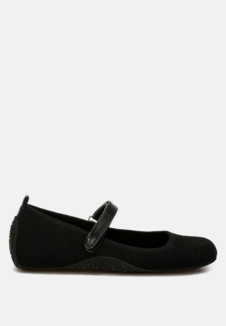 Nordeux Velcro Strap Mary Jane Ballerinas - Image 14