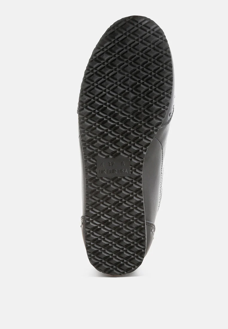 Odaya Studded Real Soft Leather Sneakers - Image 10