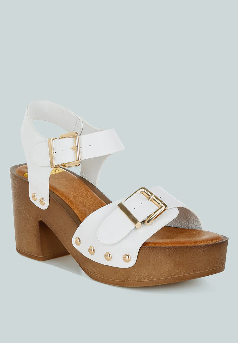 Ompasa Genuine Leather Clog Sandals - Image 2