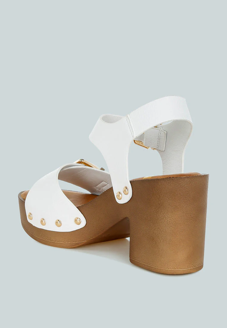Ompasa Genuine Leather Clog Sandals - Image 3