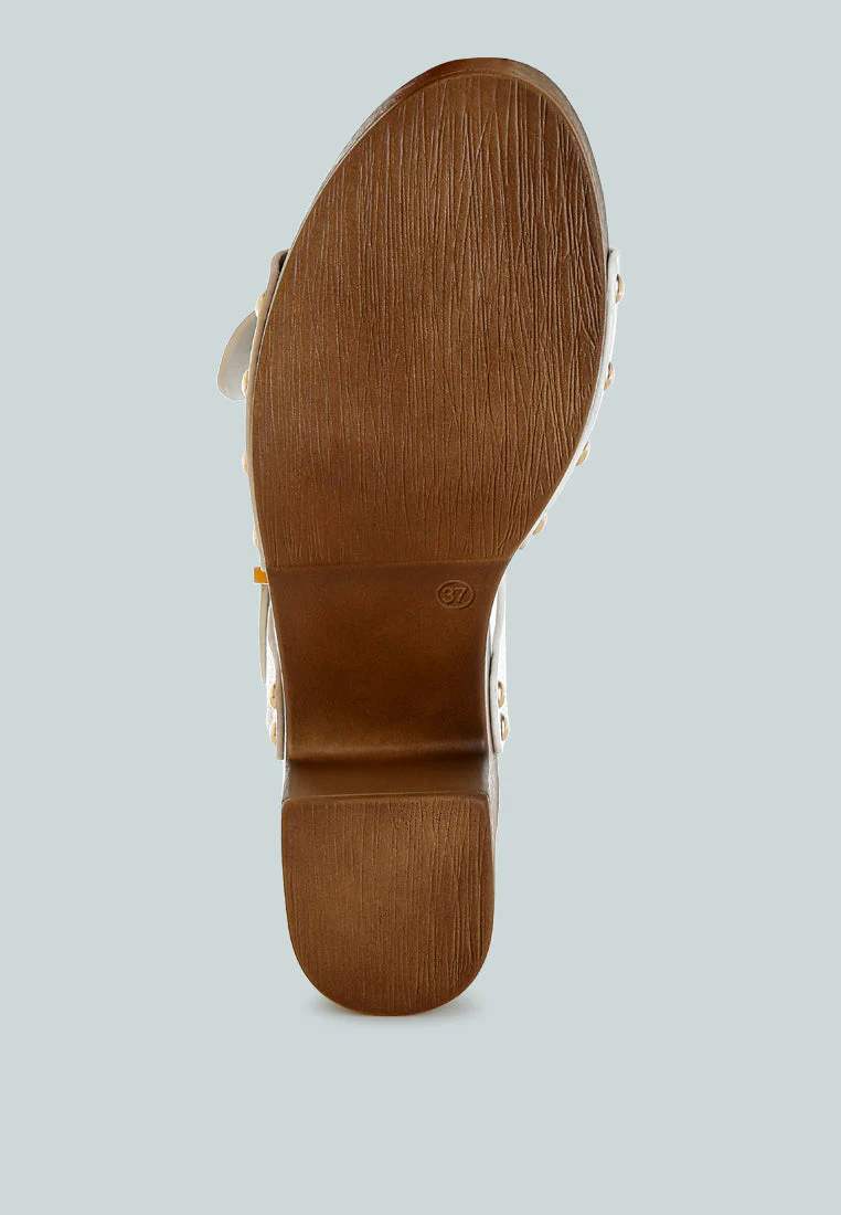 Ompasa Genuine Leather Clog Sandals - Image 5