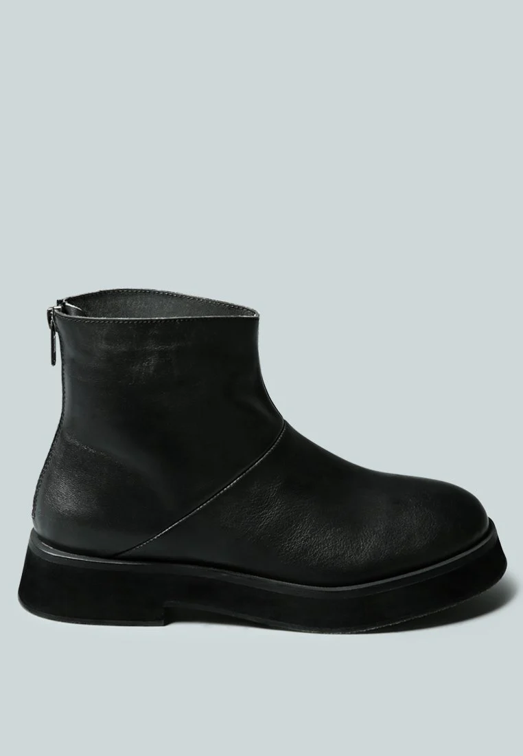 PALTROW Zip-up Black Ankle Boot - Image 2