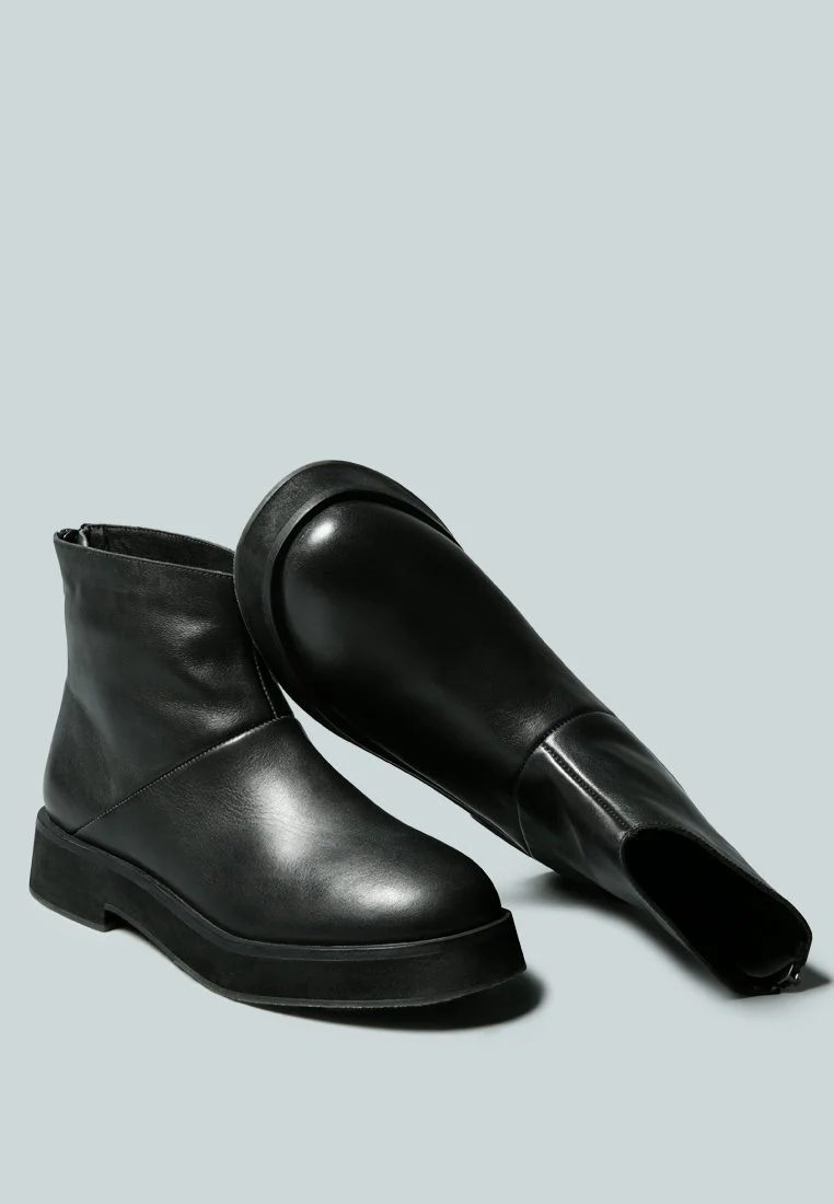 PALTROW Zip-up Black Ankle Boot - Image 3