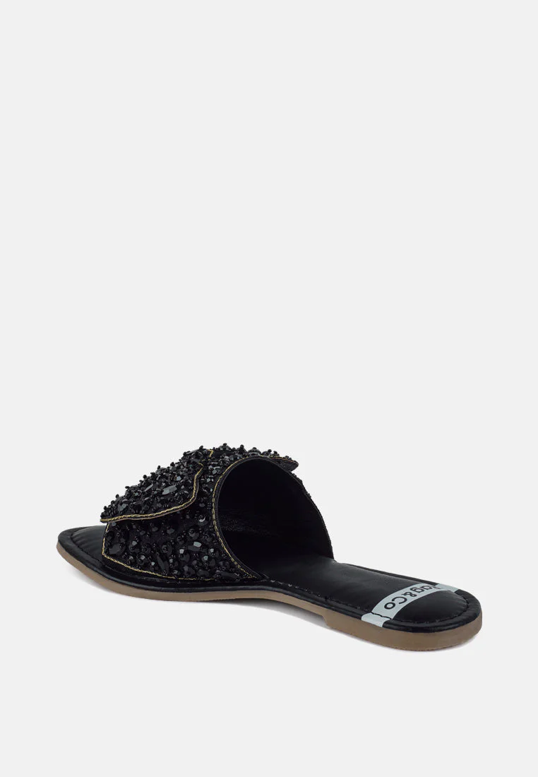 Pipa Big Bow Beaded Flats - Image 14