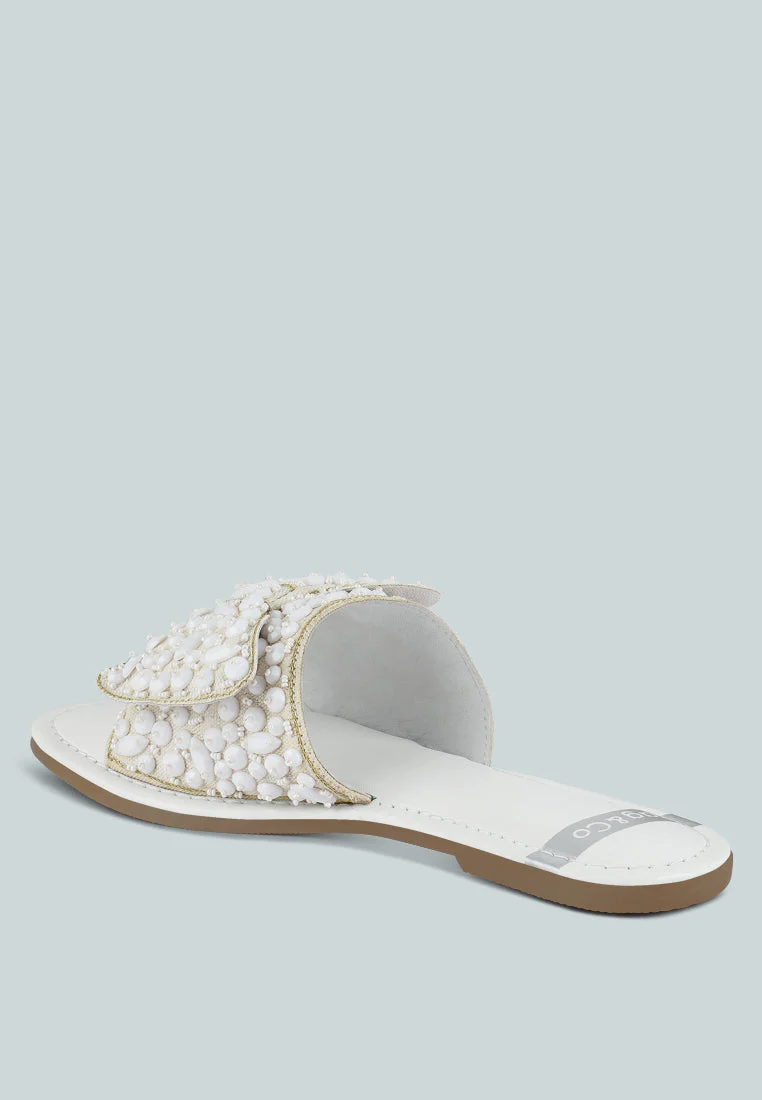 Pipa Big Bow Beaded Flats - Image 3
