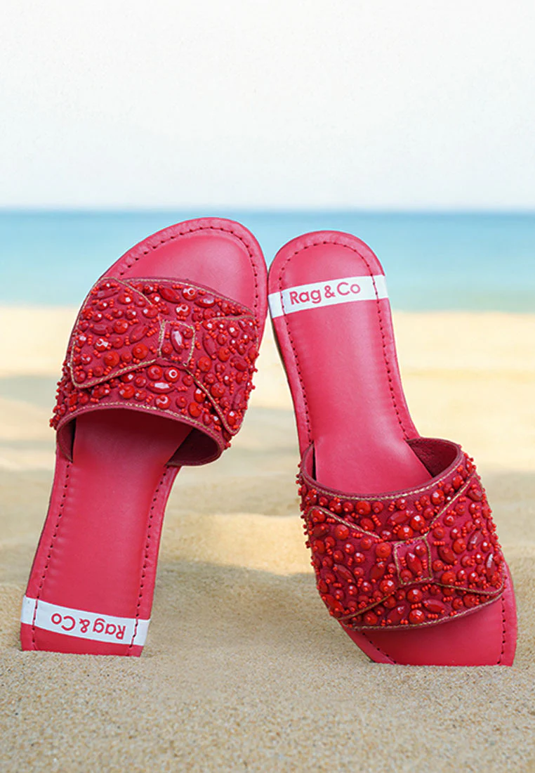 Pipa Big Bow Beaded Flats - Image 7