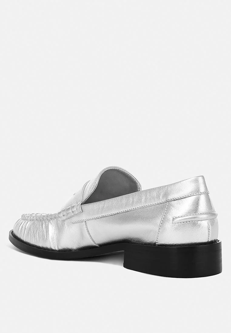 Plavia Genuine Leather Loafers - Image 4