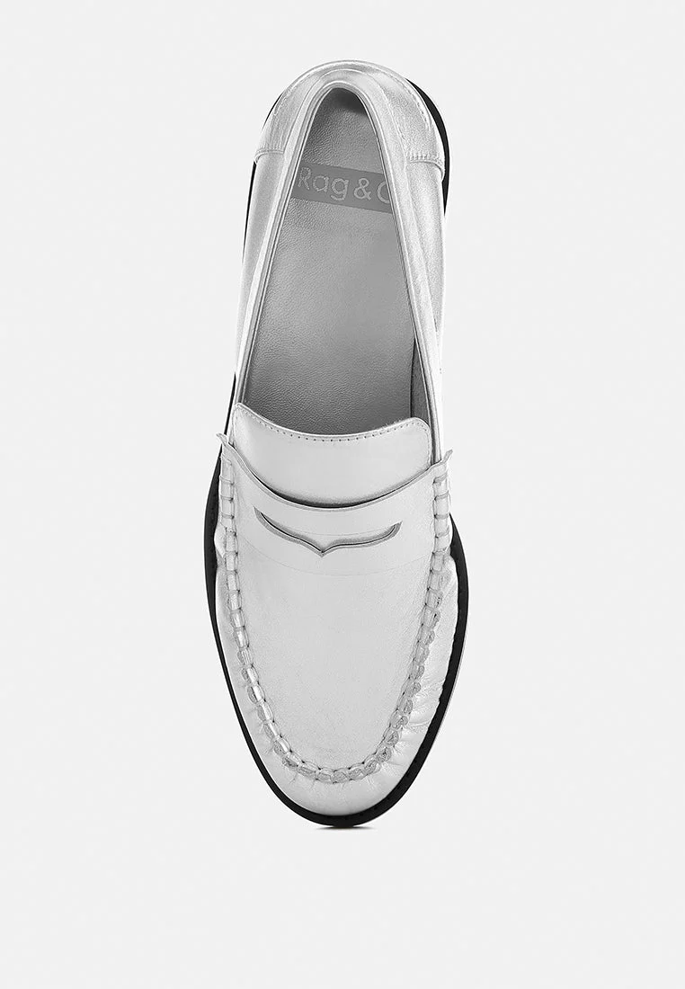 Plavia Genuine Leather Loafers - Image 5