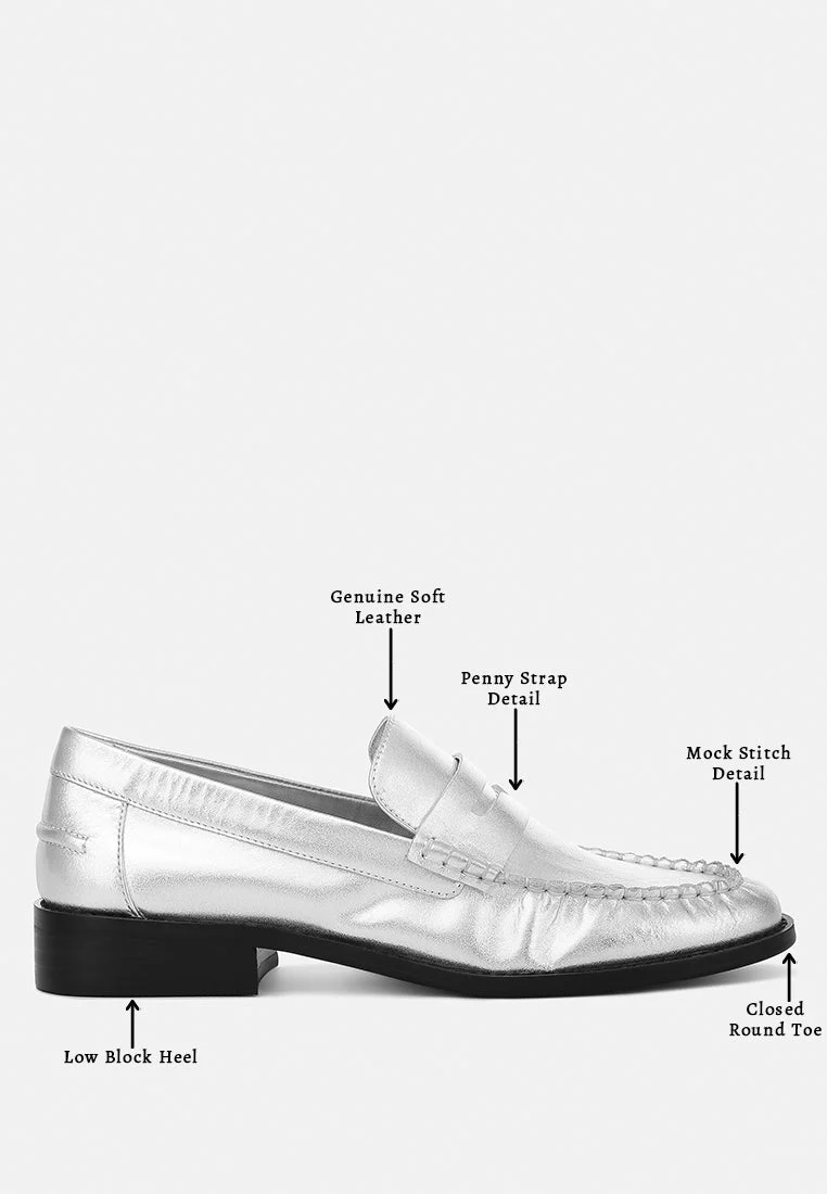 Plavia Genuine Leather Loafers - Image 7