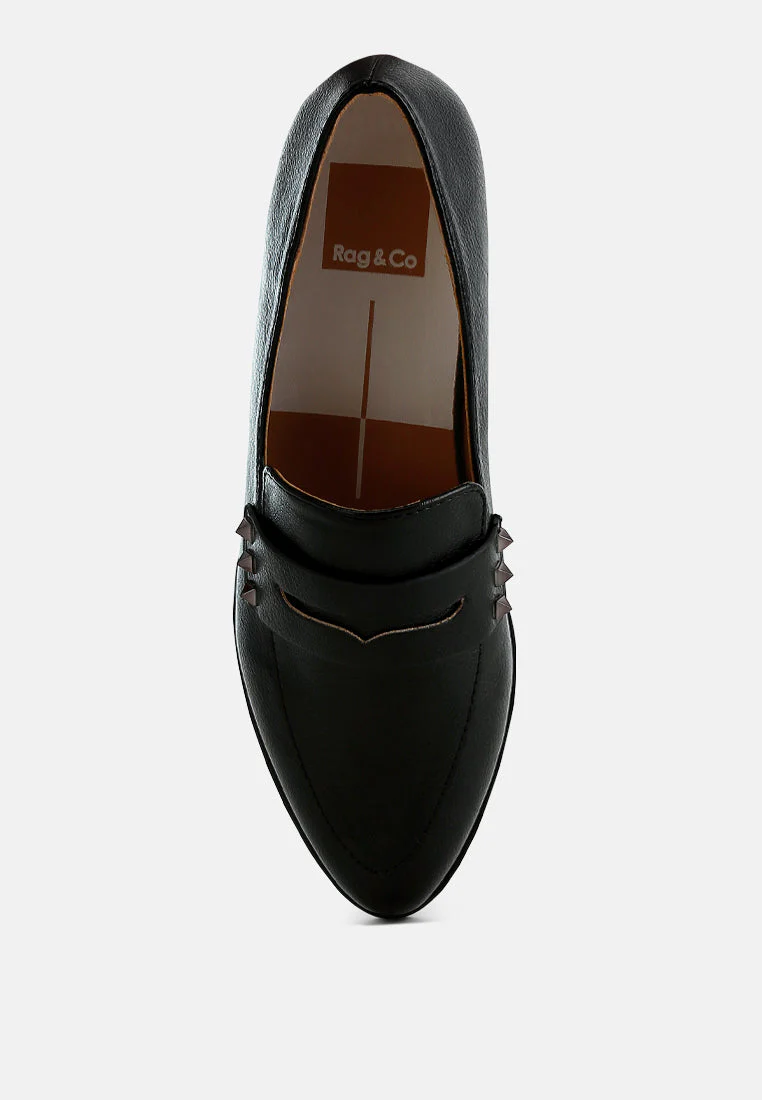 Potania Penny Strap Metallic Loafers - Image 10