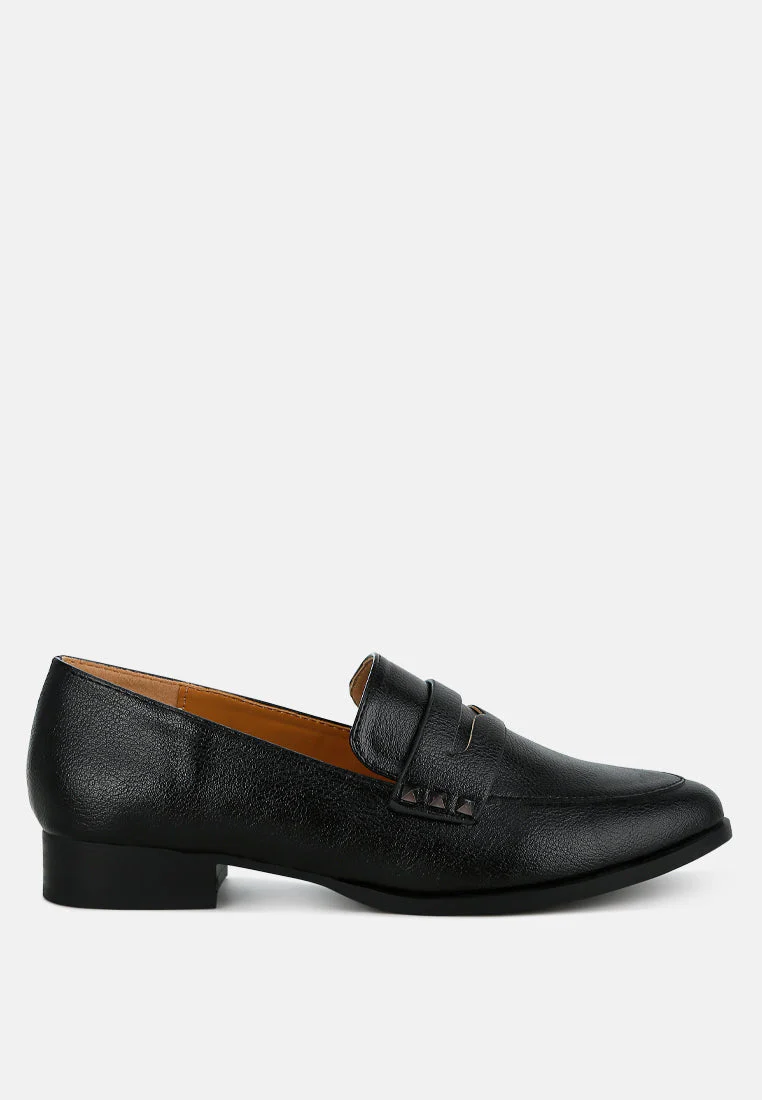 Potania Penny Strap Metallic Loafers - Image 8