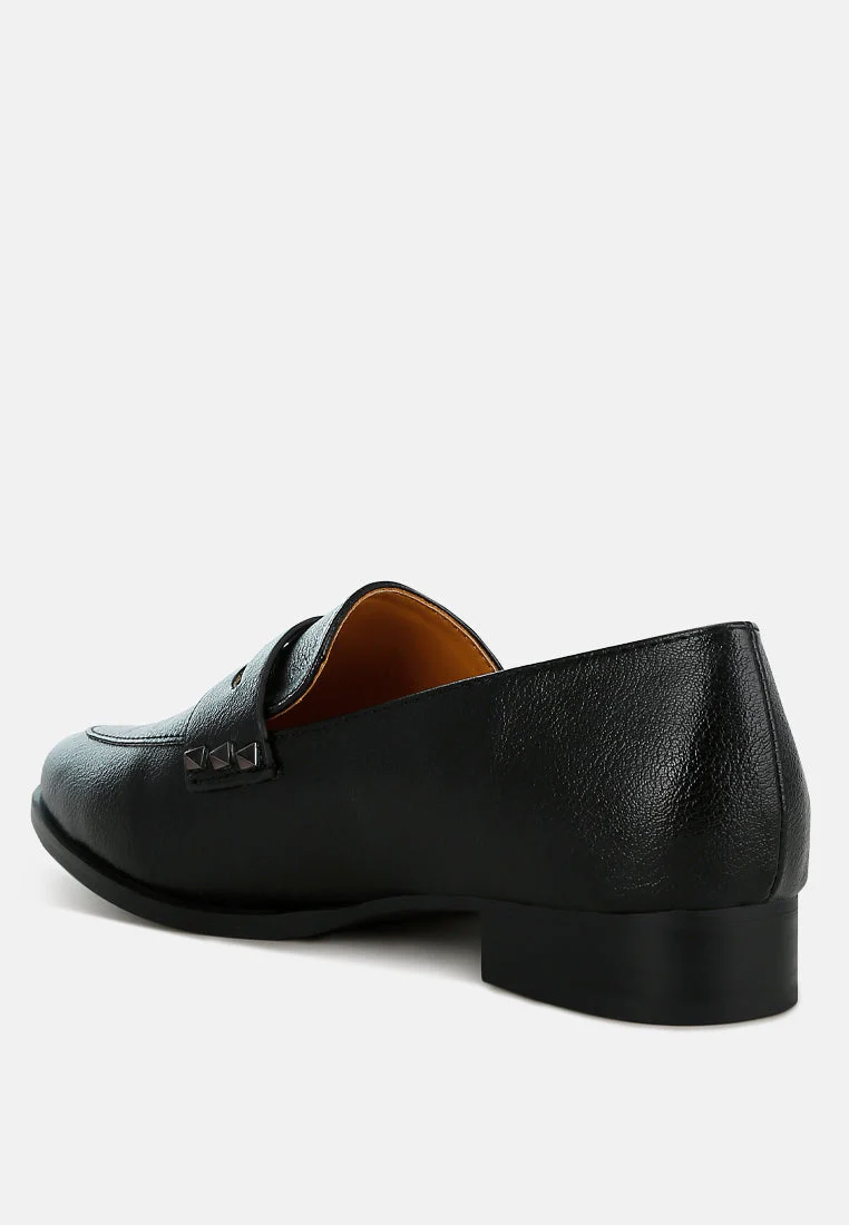 Potania Penny Strap Metallic Loafers - Image 9
