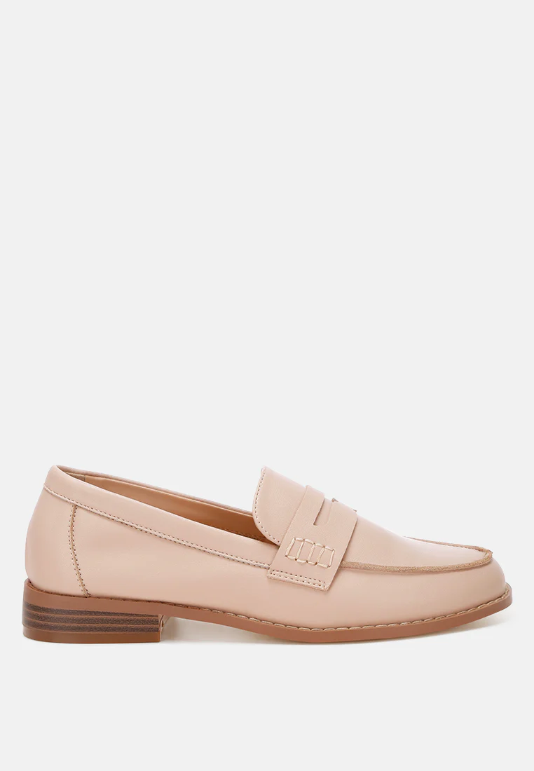 Reiga Low Block Heel Loafers