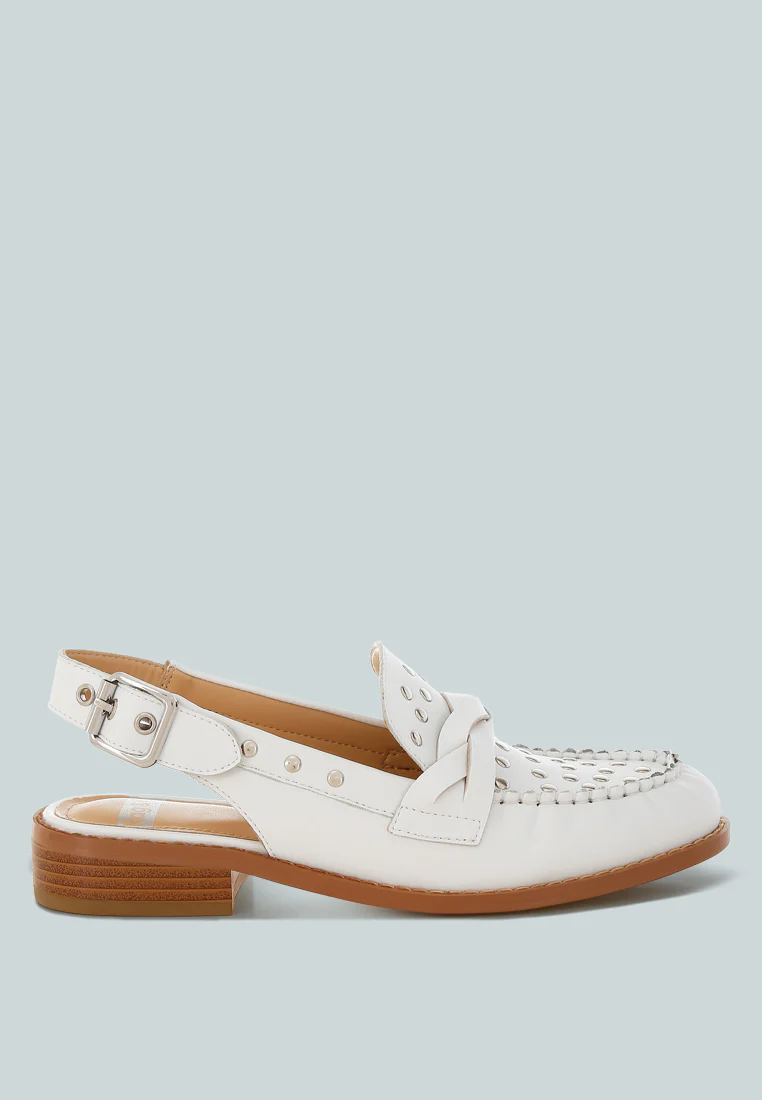 Remykin Braided Penny Strap Loafers
