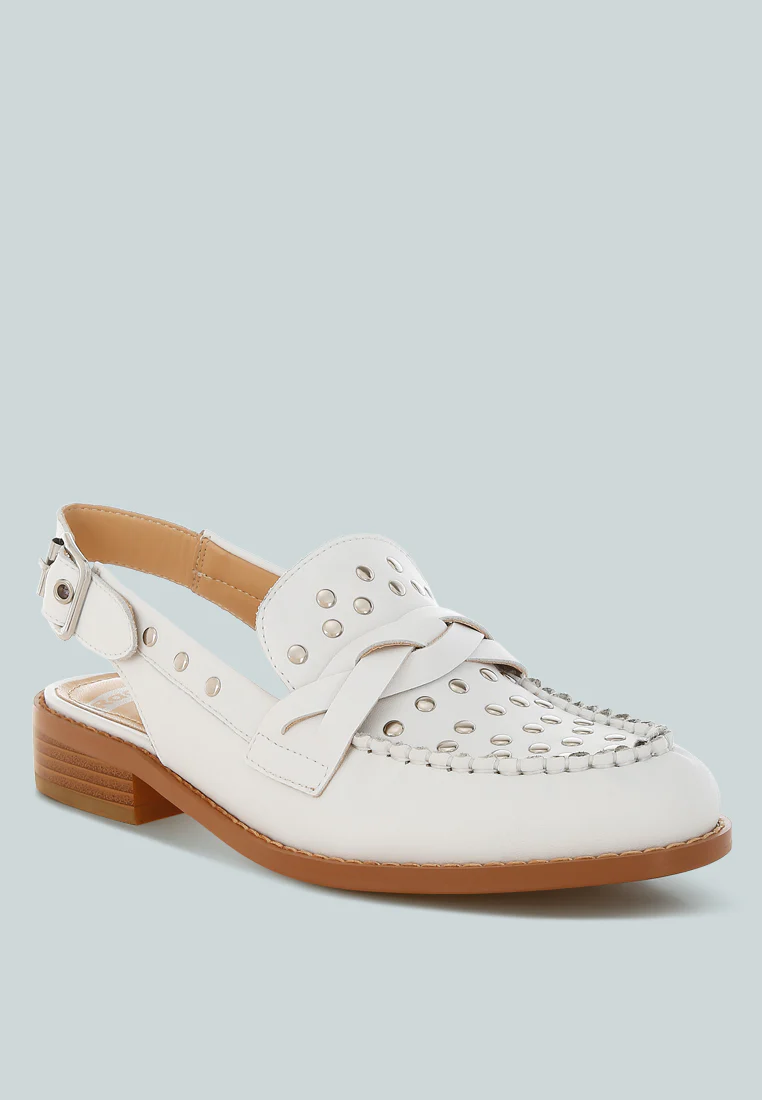 Remykin Braided Penny Strap Loafers - Image 2