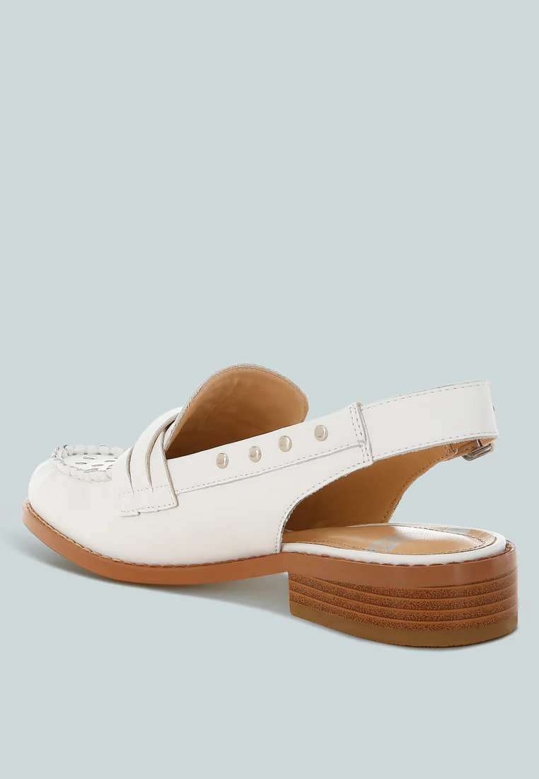 Remykin Braided Penny Strap Loafers - Image 3