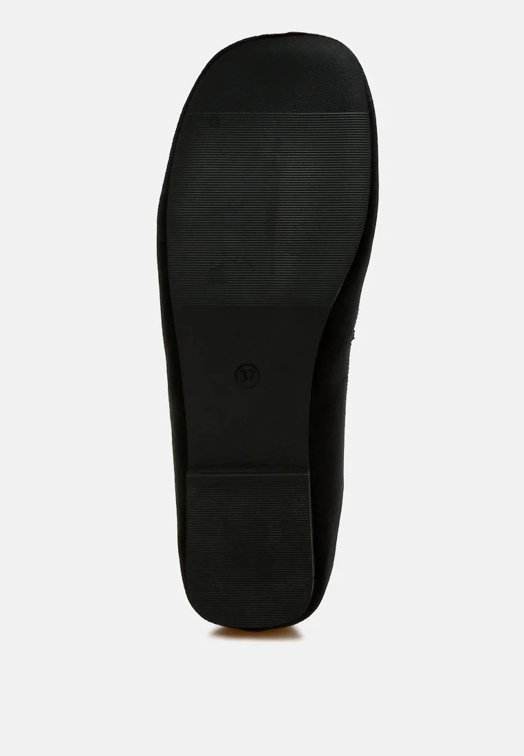 Robua Velvet Flat Loafers - Image 11