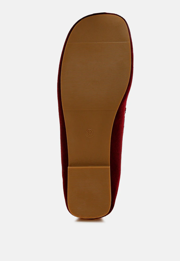 Robua Velvet Flat Loafers - Image 6