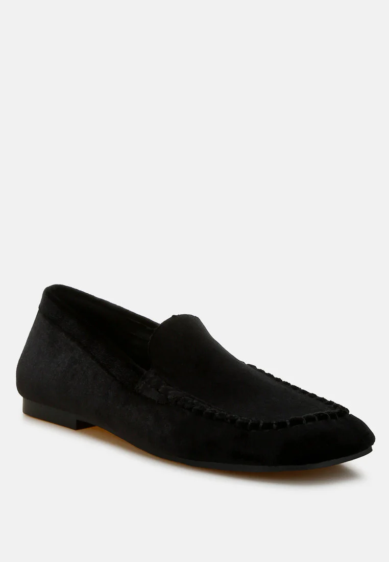 Robua Velvet Flat Loafers - Image 8