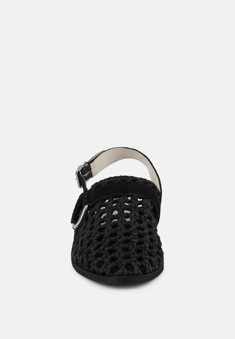 ROSALIE Black Block Heeled Sandal - Image 3