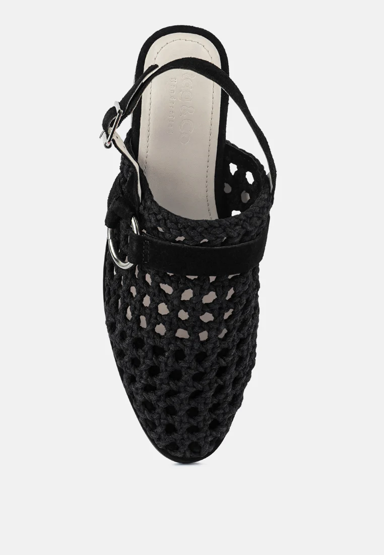 ROSALIE Black Block Heeled Sandal - Image 6