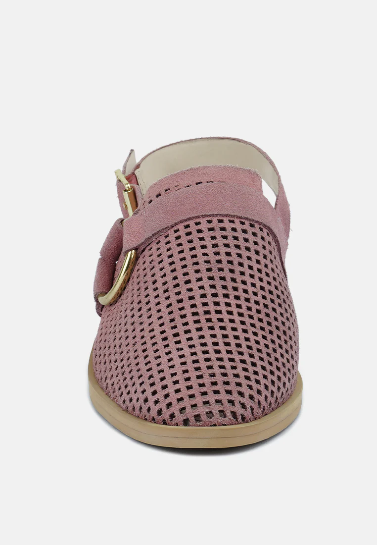 ROSALIE Blush Block Heeled Sandal - Image 3