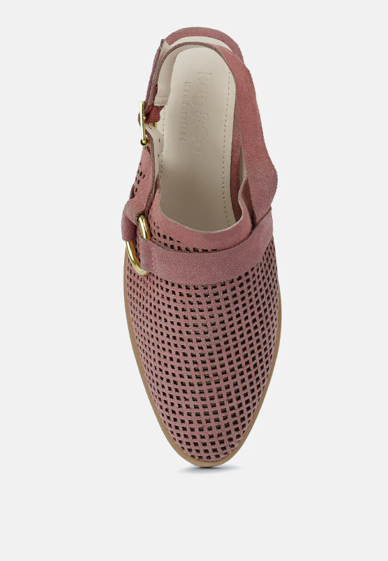 ROSALIE Blush Block Heeled Sandal - Image 6