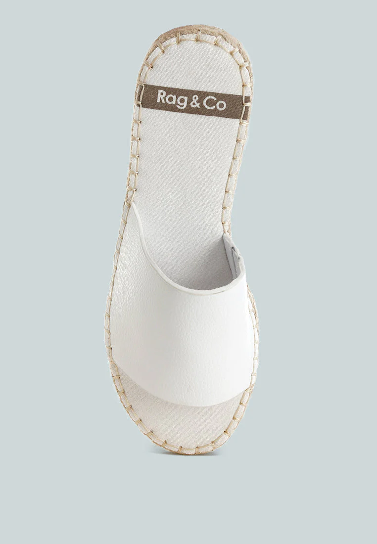 Scalar Genuine Soft Leather Espadrille Flatforms - Image 4