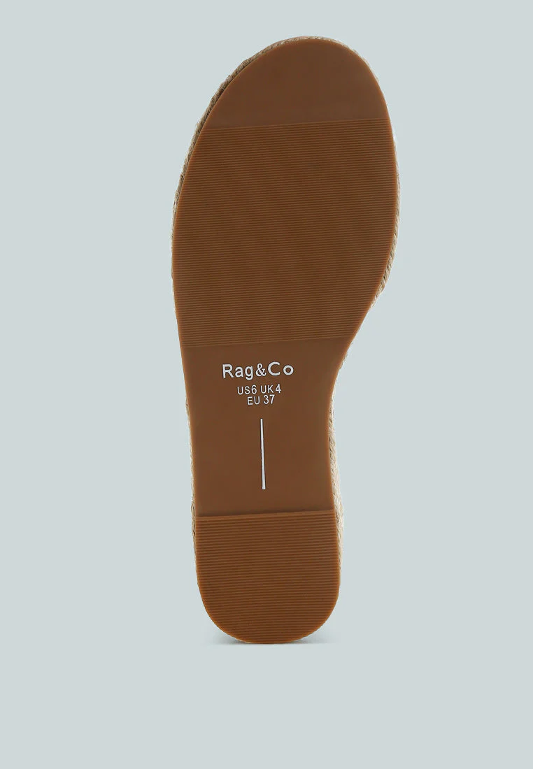 Scalar Genuine Soft Leather Espadrille Flatforms - Image 5