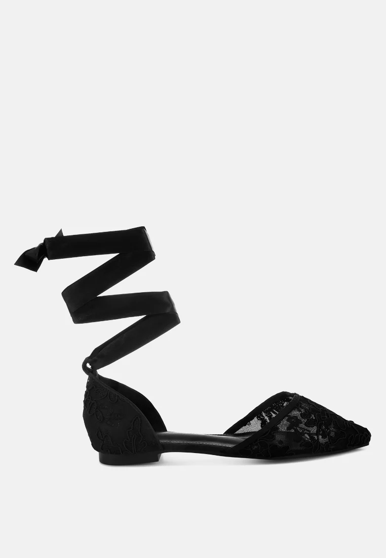 Shrami Pearl & Rhinestone Strap Flat Sandals - Image 15