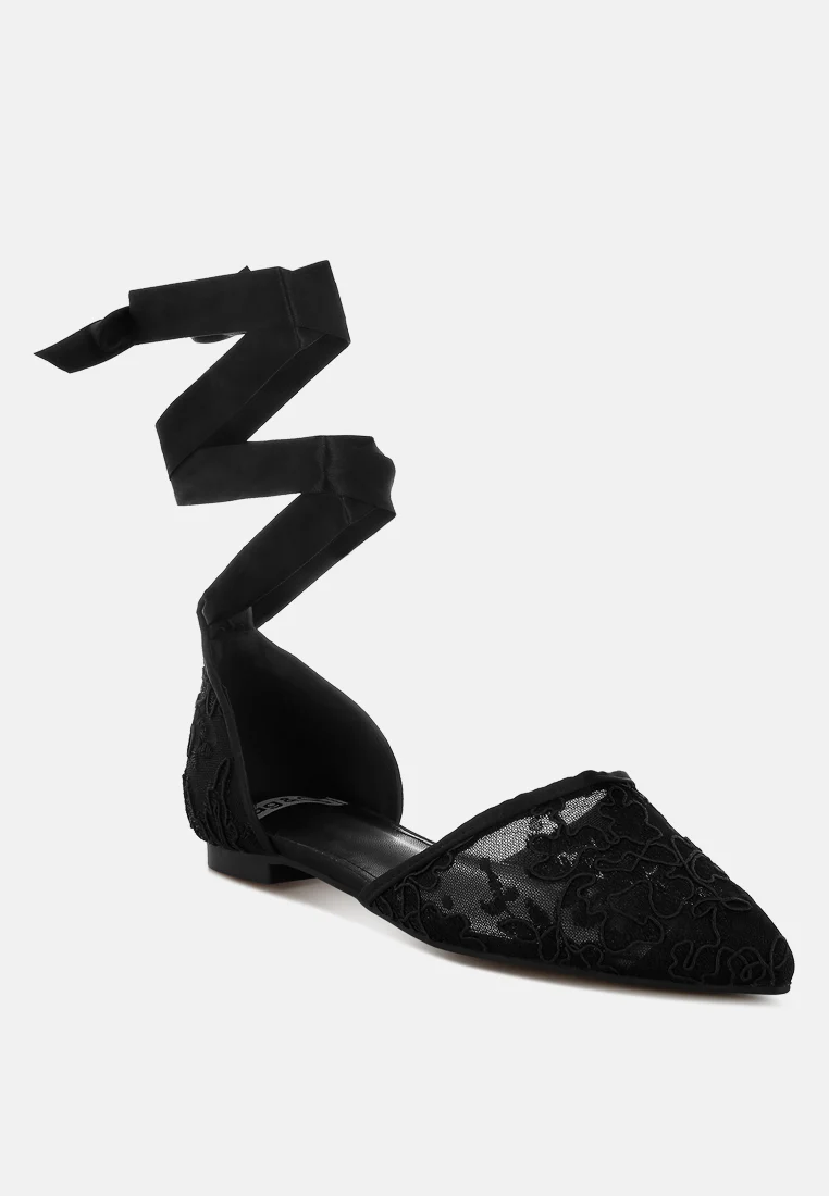 Shrami Pearl & Rhinestone Strap Flat Sandals - Image 17