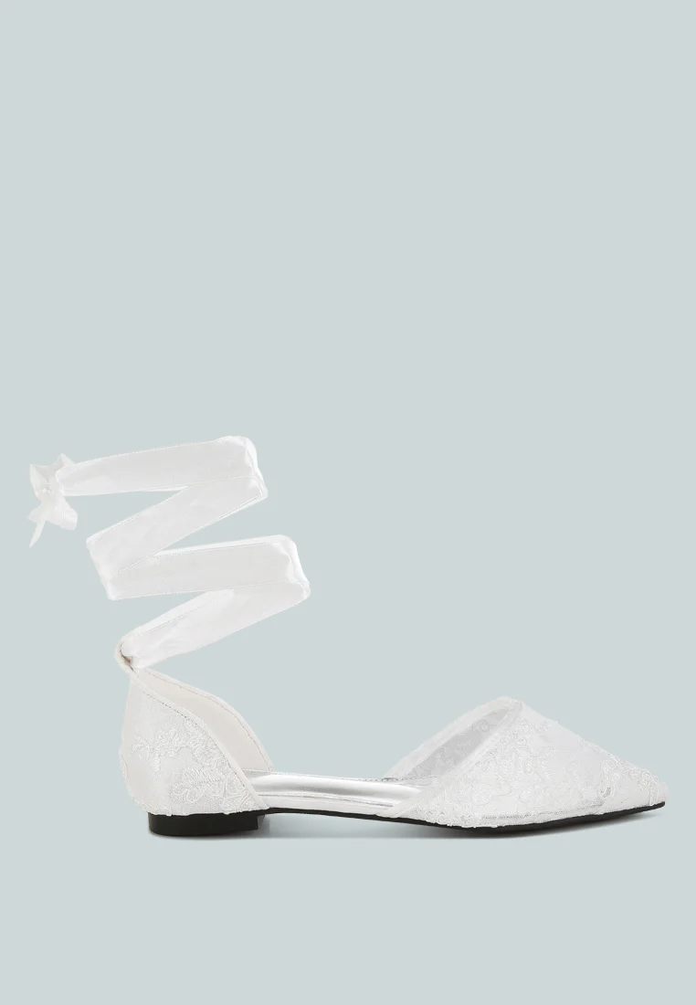 Shrami Pearl & Rhinestone Strap Flat Sandals - Image 7