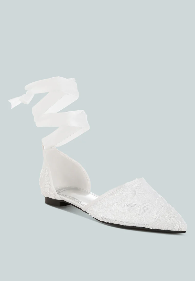 Shrami Pearl & Rhinestone Strap Flat Sandals - Image 9