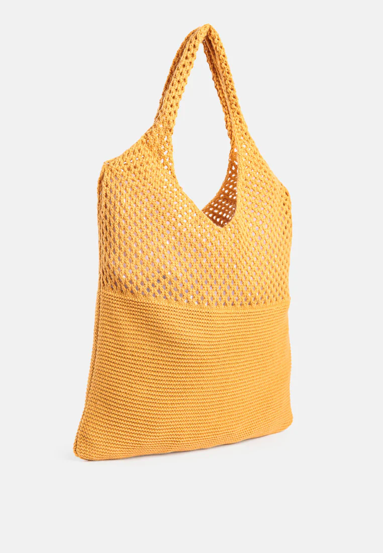 SOMERSET Knitted Woollen Tote Bag - Image 11
