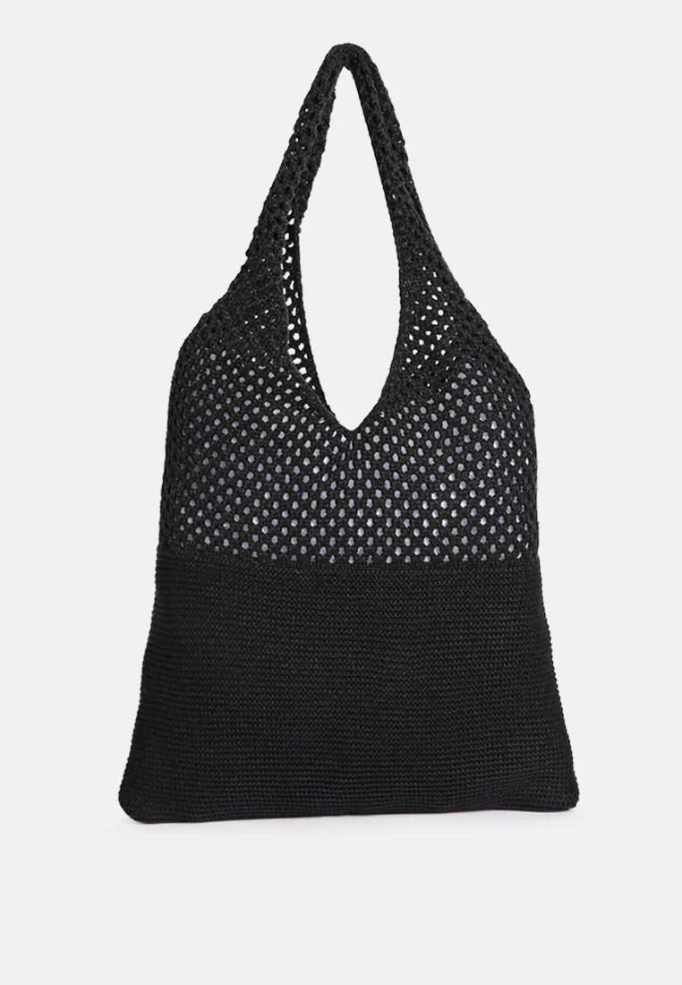 SOMERSET Knitted Woollen Tote Bag - Image 12