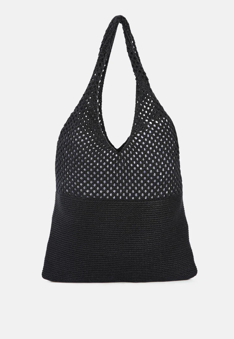 SOMERSET Knitted Woollen Tote Bag - Image 16