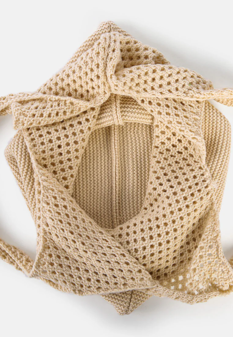 SOMERSET Knitted Woollen Tote Bag - Image 3