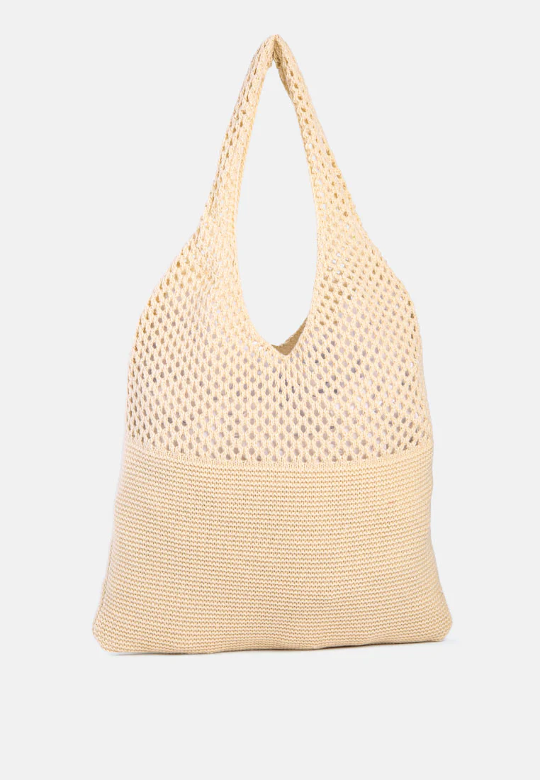 SOMERSET Knitted Woollen Tote Bag - Image 4