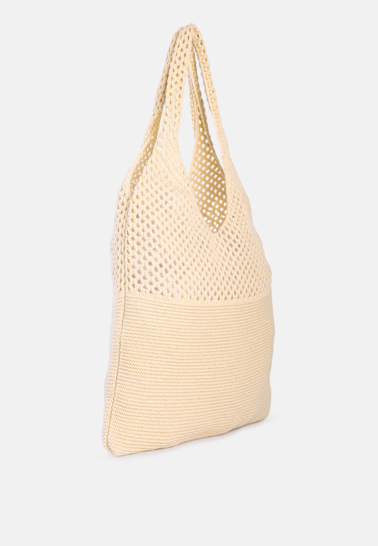 SOMERSET Knitted Woollen Tote Bag - Image 5
