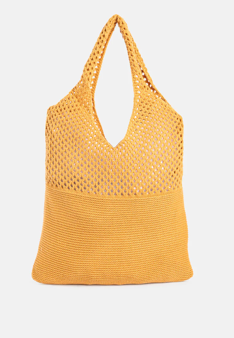 SOMERSET Knitted Woollen Tote Bag - Image 6