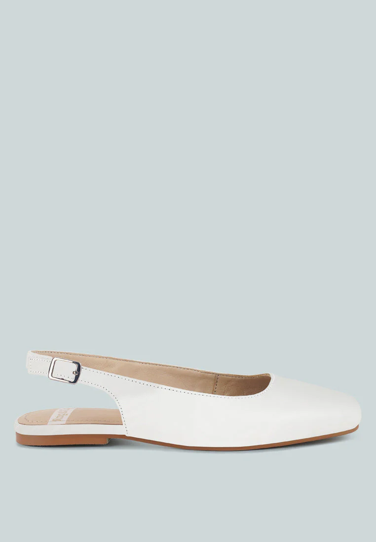 Sozani Real Soft Leather Slingback Flats