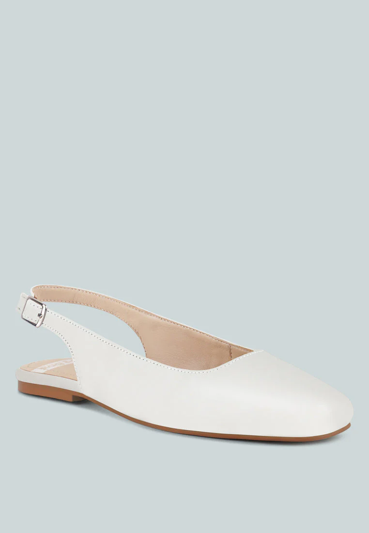 Sozani Real Soft Leather Slingback Flats - Image 2