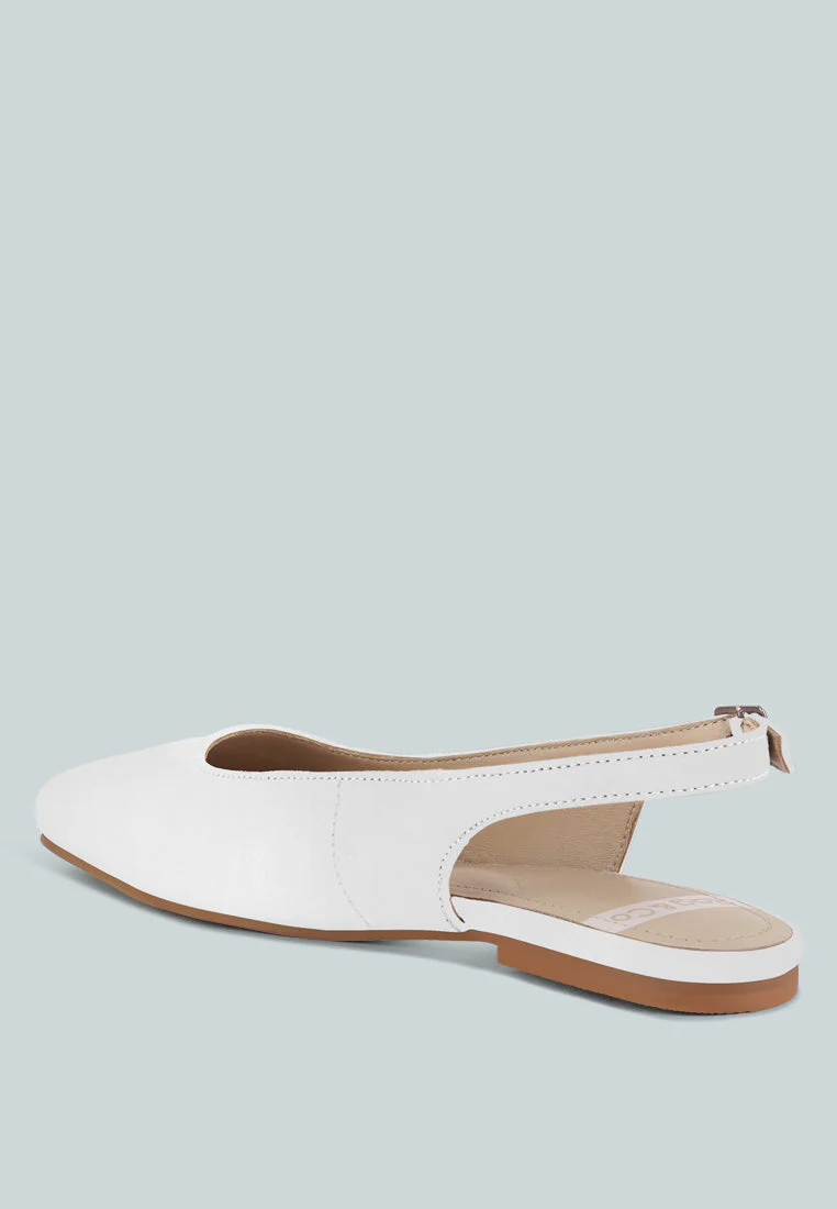 Sozani Real Soft Leather Slingback Flats - Image 3