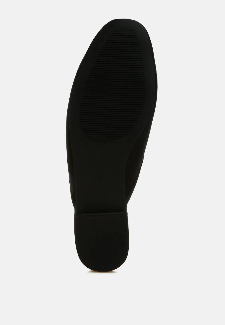 Taylena Satin Bow Detail Mules - Image 11