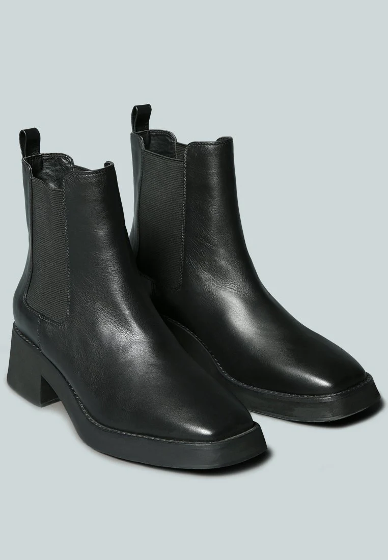 THERON Chelsea Upfront Black Boot - Image 2