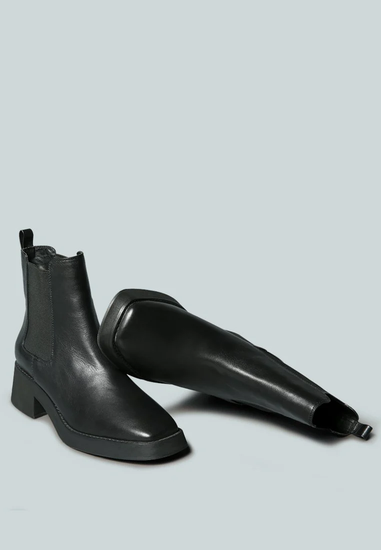 THERON Chelsea Upfront Black Boot - Image 3