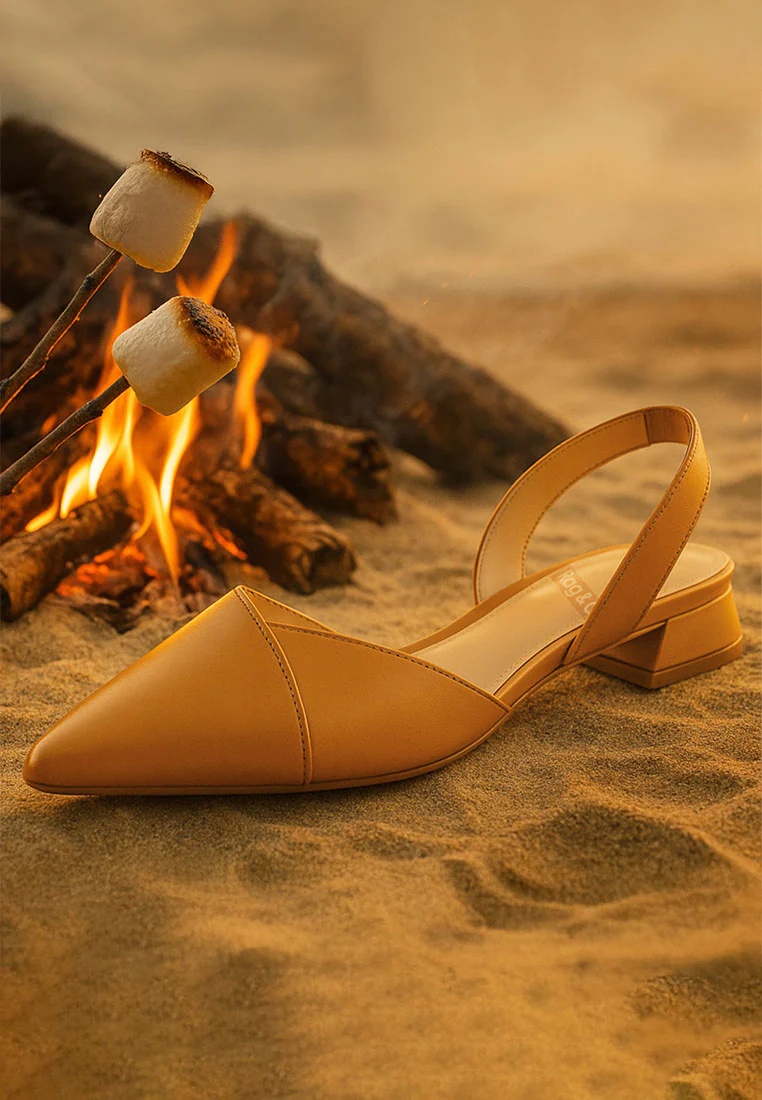 Tijay Soft Real Leather Slingback Sandals - Image 7