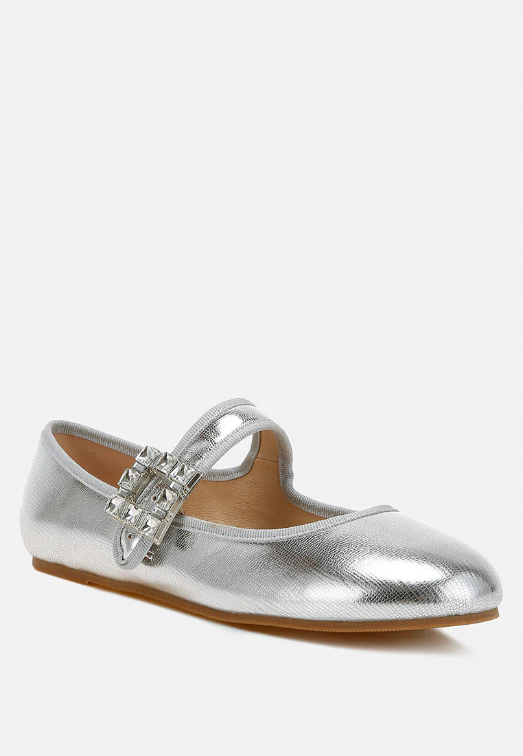 Upstage Brooch Mary Jane Ballerinas - Image 3