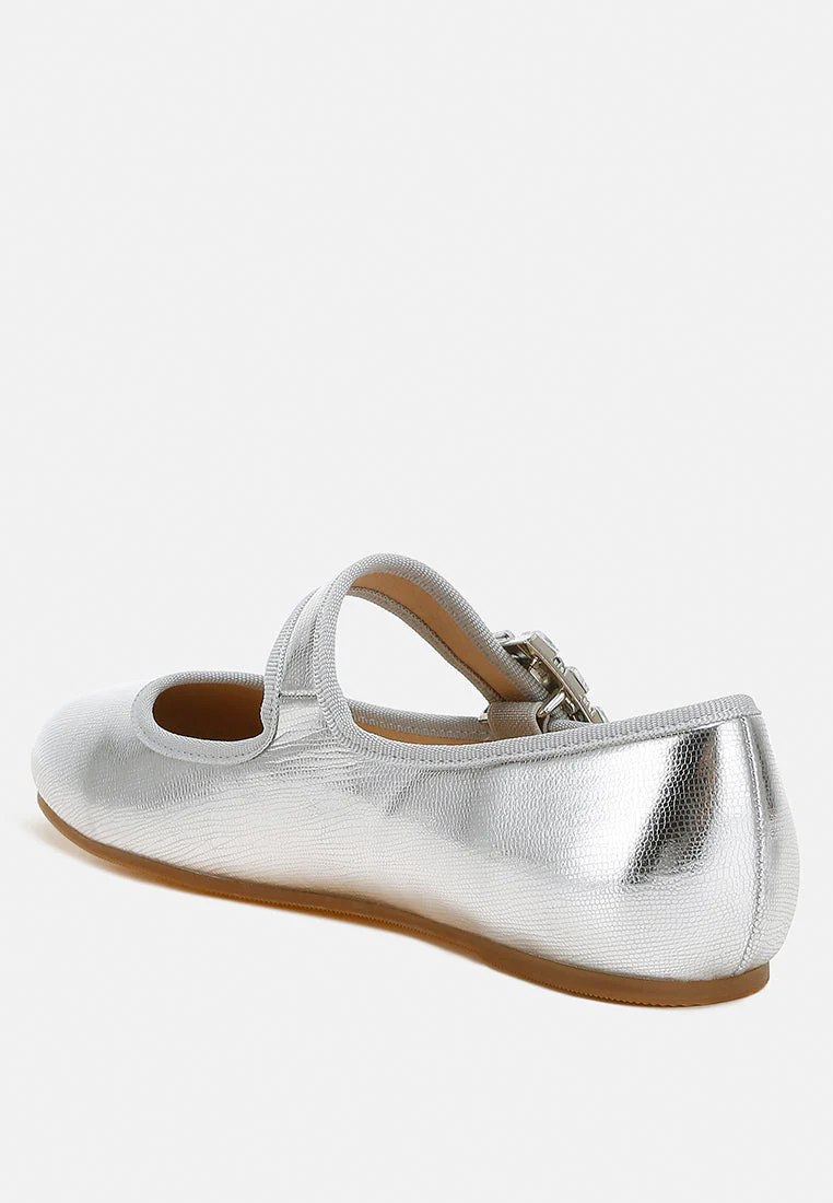 Upstage Brooch Mary Jane Ballerinas - Image 4