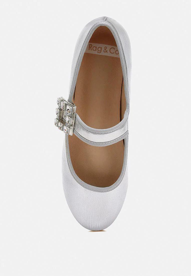 Upstage Brooch Mary Jane Ballerinas - Image 5
